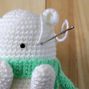 crochet polar bear