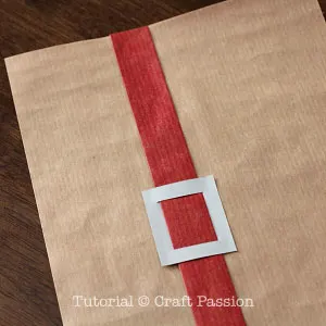 how to make santa wrapping