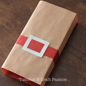 how to make santa wrapping