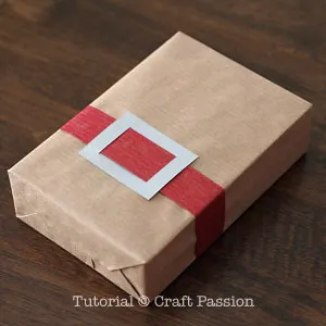 how to make santa wrapping