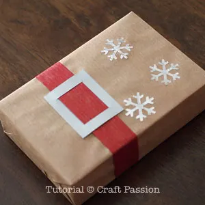 how to make santa wrapping