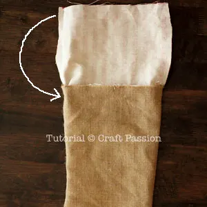 how to sew christmas stocking