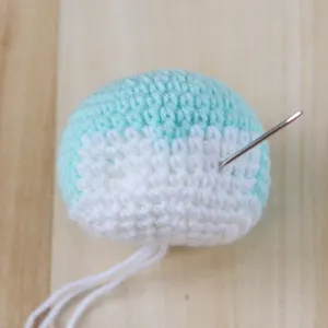 head of amigurumi puppy