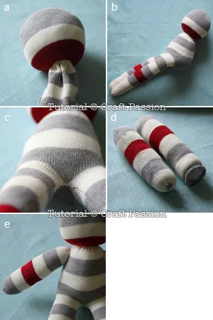 stuff and sew sock lion