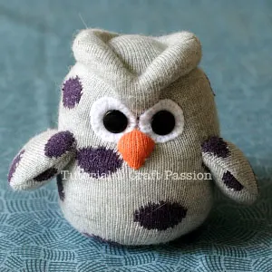 sock owl sewing pattern