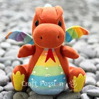 Dragon Stuffed Animal Sewing Pattern
