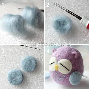 needle felted owl
