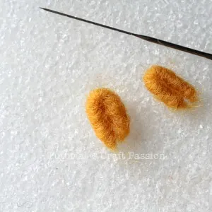 needle felted lion