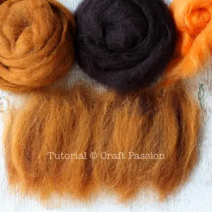 needle felted lion