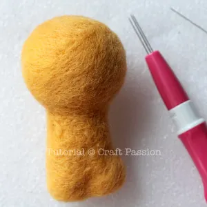 needle felted lion