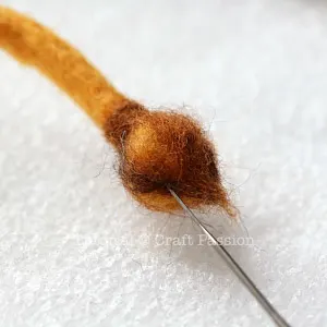 needle felted lion