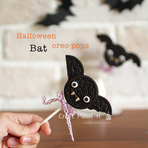 HALLOWEEN BAT OREO POPS RECIPE