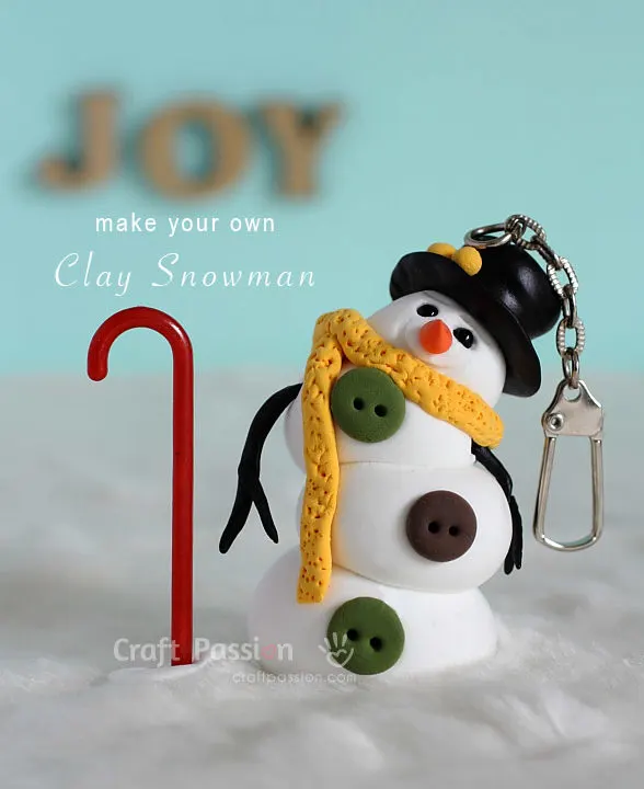 make clay snowman
