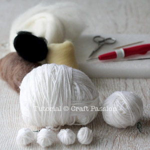 sheep felting 1 needle felted sheep