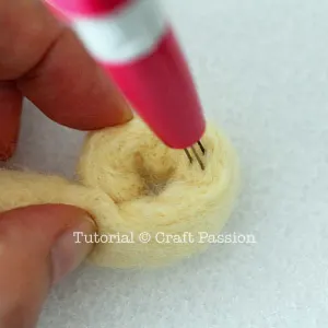 needle felted sheep