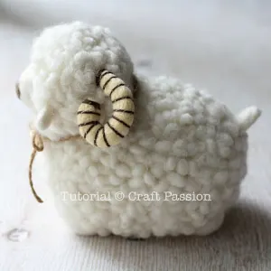needle felted sheep
