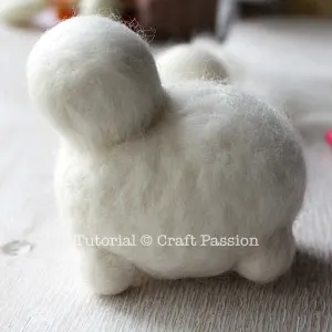 needle felted sheep