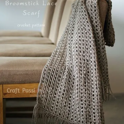 Broomstick Lace Scarf Pattern