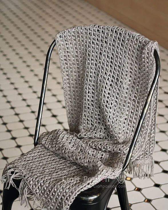 Broomstick Lace Scarf Crochet Pattern