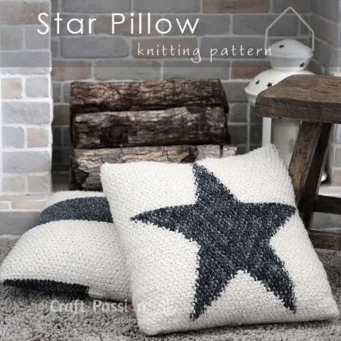 STAR PILLOW KNITTING PATTERN