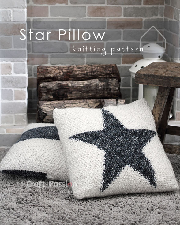 Star Pillow Knitting Pattern