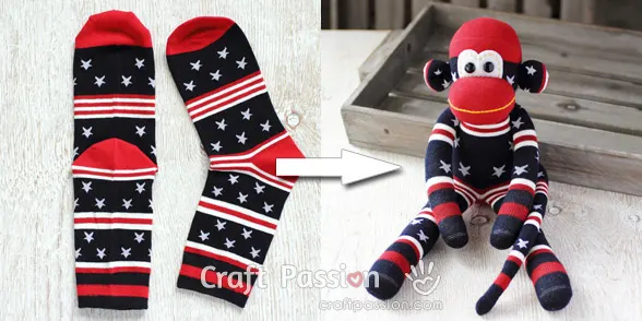 american star sock monkey