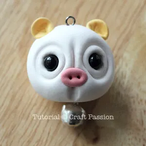clay pig charm