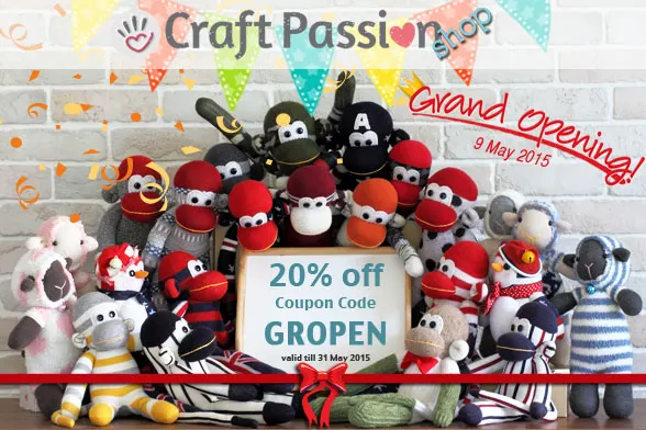 Buy Craft Supplies online, Grand opening sales 20% Off.