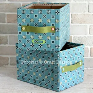diy fabric storage boxes