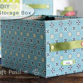 DIY Fabric Storage Box