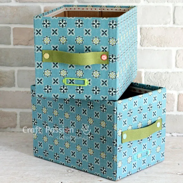 DIY fabric storage box