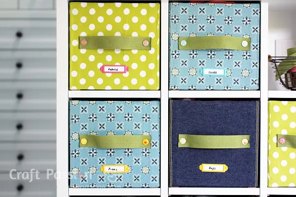 mix and match color storage boxes