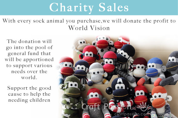 banner sock animal charity sales blog street market