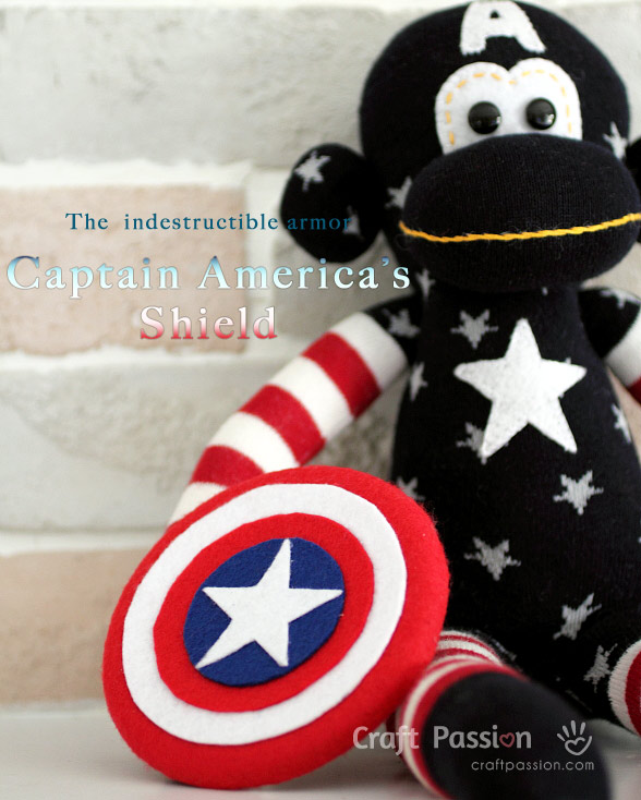 Tutorial on how to make toy Captain America's shield