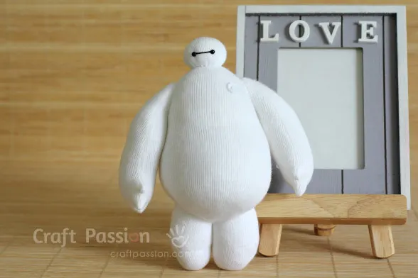 sock baymax plush doll pattern