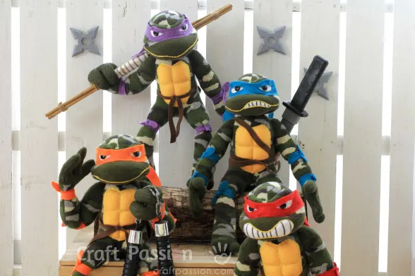 Sock Ninja Turtle Pattern