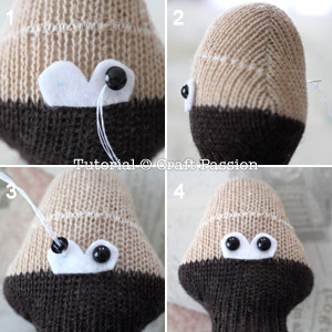 13 sock turkey eyes turkey stuffed animal