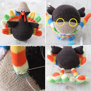 17 sock turkey feet turkey stuffed animal
