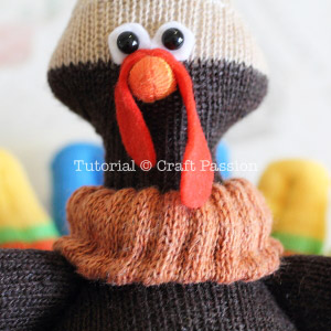 21 sock turkey collar turkey stuffed animal