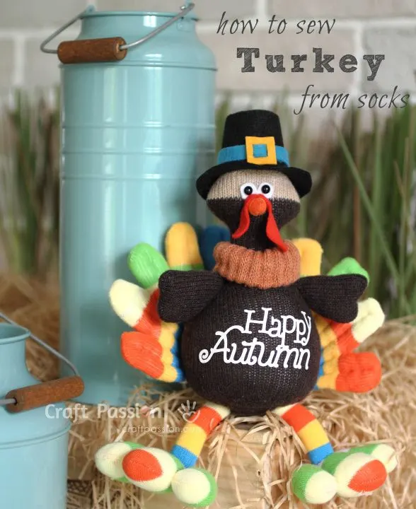 Sock Turkey sewing pattern