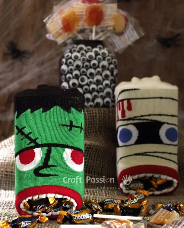 easy halloween candy holders