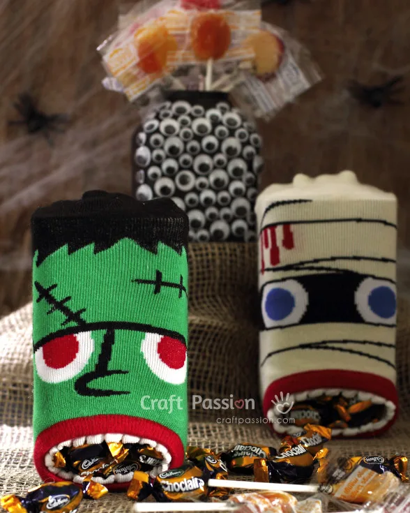 easy halloween candy holders