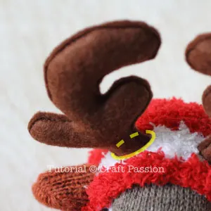 antlers sock reindeer