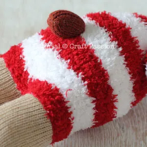 sock reindeer tail