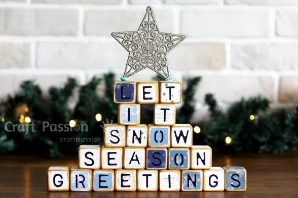 DIY let it snow words