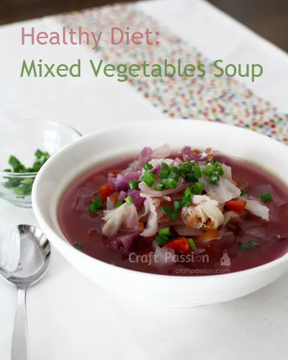 mixed vegetable soup recipe