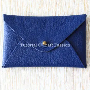 no-sew leather pouch