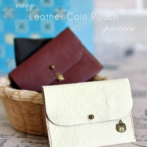 How To Make A Coin Purse With Leather