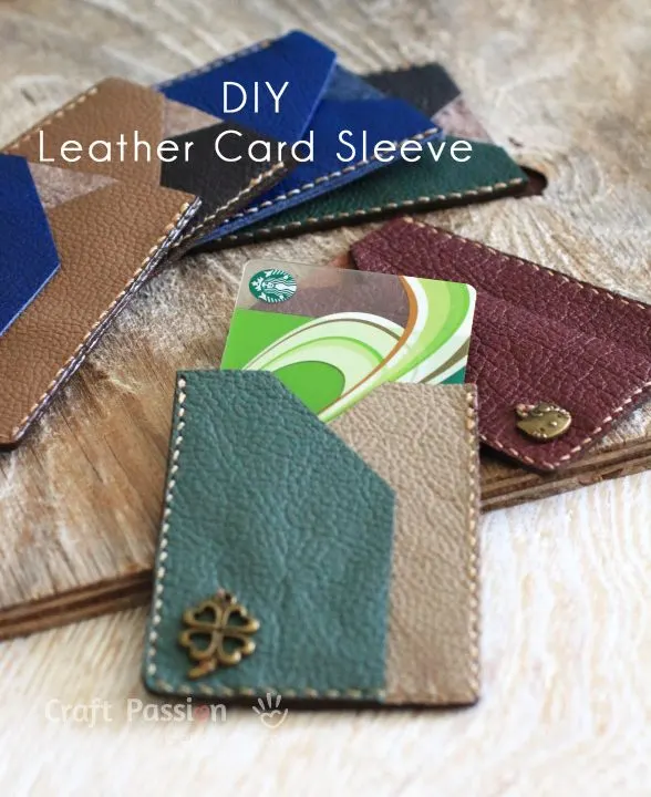 leather card sleeve pattern