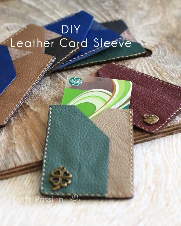 leather card sleeve pattern
